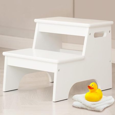 Wooden Toddler Step Stool for Bathroom
